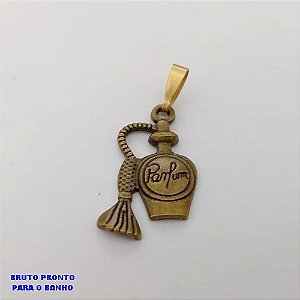 PINGENTE NO BRUTO PRONTO PARA O BANHO(CX178) -PINGENTE NO BRUTO ALTA FUSÃO PERFUMEIRO TAMANHO 2,4CM- PESO TOTAL 2GR - BRU25480