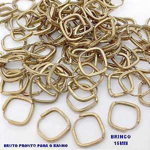 BRINCO NO BRUTO PRONTO PARA O BANHO(CX179) -(BASE VENDIDA POR PAR ) BRINCO EM ALTA FUSÃO 14MM - PESO 1,4GR - BRU25492