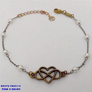 PULSEIRA NO BRUTO PRONTO PARA O BANHO(CX178) -PULSEIRA SIMPLES E DELICADA DE 18CM- PESO TOTAL 1.8GR - BRU25530