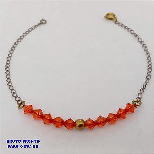 PULSEIRA NO BRUTO PRONTO PARA O BANHO - PULSEIRA SIMPLES E DELICADA- TAMANHO 18CM - PESO:0,9GR - BRU25555