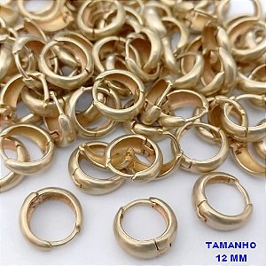 BRINCO NO BRUTO PRONTO PARA O BANHO(dm-84s)(CX180)BRINCO DE AROLINHA DE PRESSÃO (TRANQUETA) TAMANHO DE 12MM - PESO 1.6GR - BRU25586