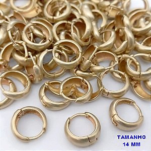 BRINCO NO BRUTO PRONTO PARA O BANHO(dm-85s)(CX180)BRINCO DE AROLINHA DE PRESSÃO (TRANQUETA) TAMANHO DE 14MM - PESO 1.9GR - BRU25587