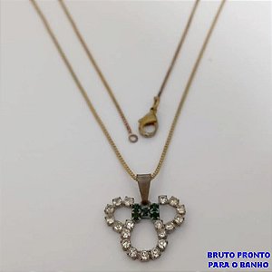 GARGANTILHA NO BRUTO PRONTO PARA O BANHO(CX181)COM CORRENTE VENEZIANA DE 45CM/ PESO 2.6GR / - BRU25620