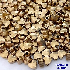 ACESSORIO NO BRUTO PRONTO PARA O BANHO(CX181)- ACESSORIO DE CORAÇÃO VASADO DE 5.5MM- 100% LATÃO - VENDIDO POR UNIDADE - PESO 0,05GR- BRU25635