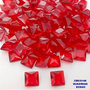 ACESSÓRIO NO BRUTO PRONTO PARA BANHO - ZIRCÔNIA 8X8MM - PESO: 0,06GR - (VALOR UNITÁRIO) - BRU25651