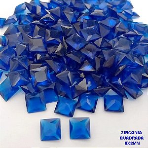ACESSÓRIO NO BRUTO PRONTO PARA BANHO - ZIRCÔNIA 8X8MM - PESO: 0,06GR - (VALOR UNITÁRIO) - BRU25655