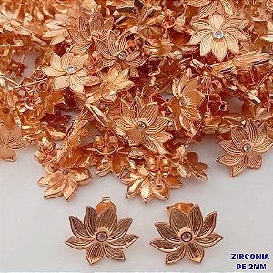 BRINCO NO BRUTO PRONTO PARA O BANHO(CX182) - (CRIS) BRINCO DE PINO 14MM(ZIRCONIA DE 2MM CRISTAL) - PESO TOTAL 2.2gr - BRU25673