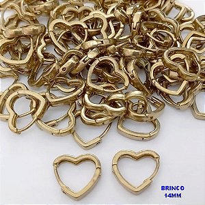BRINCO NO BRUTO PRONTO PARA O BANHO(CX184)- BRINCO ARGOLINHA DE PRESSÃO(TRANQUETA)- PESO TOTAL 1.6GR - BRU25730