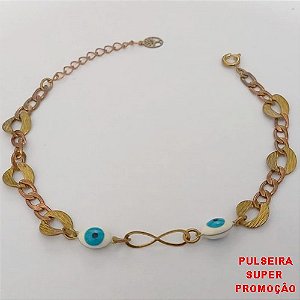 PULSEIRA NO BRUTO PRONTO PARA O BANHO (CX185) - PULSEIRA NO BRUTO SIMPLES E DELICADA- TAMANHO 18CM / PESO TOTAL 2.8GR - BRU25818