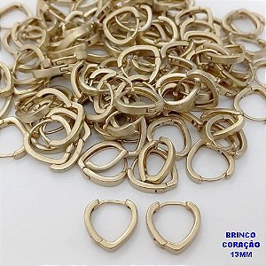BRINCO NO BRUTO PRONTO PARA O BANHO (CX185) - BRINCO ARGOLINHA DE PRESSÃO(TRANQUETA)- TAMANHO 13MM / PESO TOTAL 1.7GR - BRU25822
