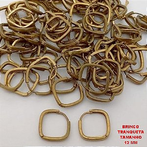 BRINCO NO BRUTO PRONTO PARA O BANHO(CX185)- BRINCO ARGOLINHA DE PRESSÃO(TRANQUETA)- TAMANHO 12MM / PESO TOTAL 1.4GR - BRU25843