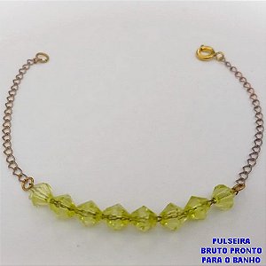 PULSEIRA NO BRUTO PRONTO PARA O BANHO(CX132)-PULSEIRA SIMPLES E DELICADA 18CM )- / PESO TOTAL 1.4GR - BRU25861