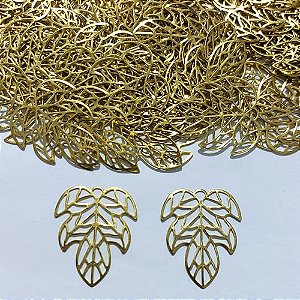 ACESSÓRIO NO BRUTO PRONTO PARA O BANHO - (V1898) FLOR VAZADA 30MM - PESO 0,3GR - COMPOSIÇÃO 100% LATÃO - BRU27002
