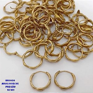 BRINCO NO BRUTO PRONTO PARA O BANHO(CX186) - BASE ARGOLINHA DE PRESSÃO (TRANQUETA) 8MM(PESO 1.7GR) - BRU25933