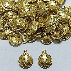 ACESSÓRIO NO BRUTO PRONTO PARA O BANHO - (4154) BOLA DE FUTEBOL 11MM - PESO 0,6GR - COMPOSIÇÃO 100% LATÃO- BRU27088