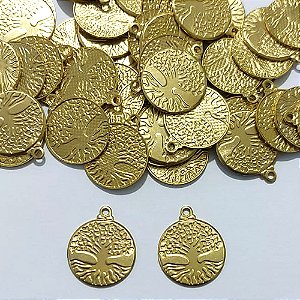 ACESSÓRIO NO BRUTO PRONTO PARA O BANHO - (2908) ÁRVORE DA VIDA 15MM - PESO 1,1GR - COMPOSIÇÃO 100% LATÃO- BRU27095