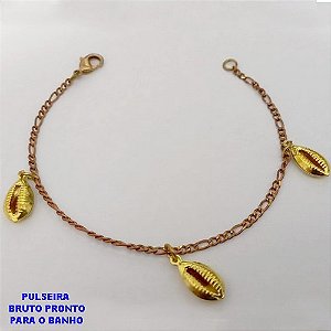 PULSEIRA NO BRUTO PRONTO PARA O BANHO -(CX186) PULSEIRA SIMPLES E DEICADA - 18CM (PESO 2.9GR - BRU25970