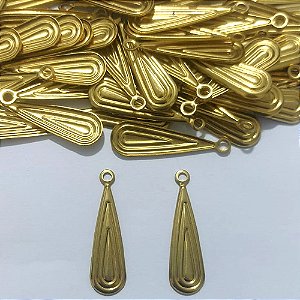 ACESSÓRIO NO BRUTO PRONTO PARA O BANHO - (507) (CX.71) GOTA 30MM - PESO 1,2GR - COMPOSIÇÃO 100% LATÃO - BRU27116