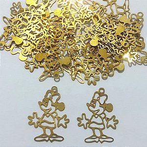 ACESSÓRIO NO BRUTO PRONTO PARA O BANHO - (511) (CX.71) PERSONAGEM DESENHO FOTO CORROSÃO 23MM - PESO 0,4GR - COMPOSIÇÃO 100% LATÃO - BRU27134