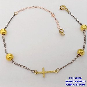 PULSEIRA NO BRUTO PRONTO PARA O BANHO(CX188)PULSEIRA SIMPLES E DELICADA DE 18CM( PESO 1.7GR -BRU26023