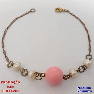 PULSEIRA NO BRUTO PRONTO PARA O BANHO(CX188)PULSEIRA SIMPLES E DELICADA 18CM( PESO 3.5GR -BRU26034