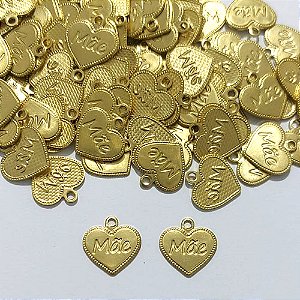 ACESSÓRIO NO BRUTO RONTO PARA O BANHO - (3503) CORAÇÃO MÃE 12MM - PESO 0,5GR - COMPOSIÇÃO 100% LATÃO - BRU27149