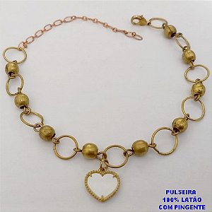 PULSEIRA NO BRUTO PRONTO PARA O BANHO(CX189) -PULSEIRA 100% LATÃO -TAMANHO 18CM - PESO TOTAL 5.9GR - BRU26074