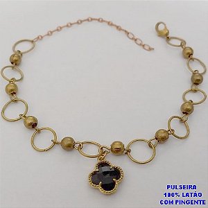 PULSEIRA NO BRUTO PRONTO PARA O BANHO(CX189) -PULSEIRA 100% LATÃO -TAMANHO 18CM- PESO TOTAL 5.9GR - BRU26077
