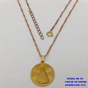 GARGANTILHA NO BRUTO PRONTO PARA O BANHO(CX189) -GARGANTILHA 100% LATÃO -TAMANHO 45CM+EXTENSOR- PESO TOTAL 3.3GR - BRU26079