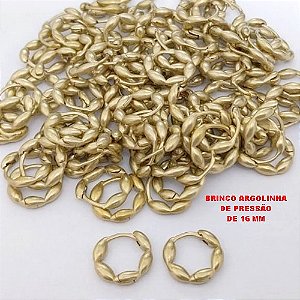 BRINCO NO BRUTO PRONTO PARA O BANHO(CX192) ARGOLINHA DE PRESSÃO(TRANQUETA) TAMANHO 16MM - PESO 2.8GR- BRU26839