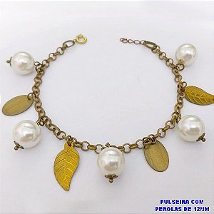 PULSEIRA NO BRUTO PRONTO PARA O BANHO(CX193 )PULSEIRA COM PEROLAS DE 10M / PESO 10.5GR- BRU26850