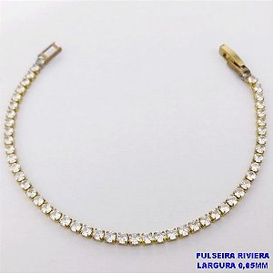 PULSEIRA NO BRUTO PRONTO PARA O BANHO(CX194)- PULSEIRA RIVIERA DE 16CM (LARGURA 6MM)- PESO TOTAL 3.4GR - BRU28009