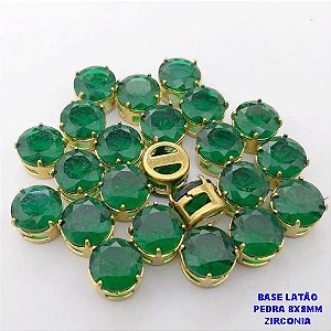 PINGENTE NO BRUTO PRONTO PARA O BANHO /PINGENTE COM BASE 100% LATÃO DE 8X8MM(ZIRCONIA DE 8X8MM)VENDIDA POR UNIDADE / PESO 0,05GR - BRU28069