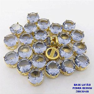 PINGENTE NO BRUTO PRONTO PARA O BANHO(POTE) /PINGENTE COM BASE 100% LATÃO DE 8MM(ZIRCONIA DE 8X8MM)VENDIDA POR UNIDADE / PESO 0,05GR - BRU28073