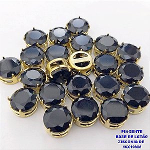 PINGENTE NO BRUTO PRONTO PARA O BANHO(POTE) PINGENTE BASE EM LATÃO E ZIRCONIA DE " 10X10MM " /VENDIDO POR UNIDADE) PESO 1GR - BRU28179