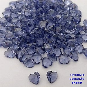 ACESSÓRIO NO BRUTO PRONTO PARA O BANHO (POTE) ZIRCÔNIA CORAÇÃO 8X8MM -VENDIDA POR UNIDADE - PESO 0,04GR - BRU28260