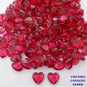 ACESSÓRIO NO BRUTO PRONTO PARA O BANHO (POTE) ZIRCÔNIA CORAÇÃO 8X8MM -VENDIDA POR UNIDADE - PESO 0,04GR - BRU28261