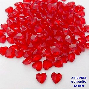 ACESSÓRIO NO BRUTO PRONTO PARA O BANHO (POTE) ZIRCÔNIA CORAÇÃO 8X8MM -VENDIDA POR UNIDADE - PESO 0,04GR - BRU28267