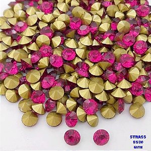 ACESSÓRIO NO BRUTO PRONTO PARA O BANHO (POTE) - STRASS EM VIDRO (SS30) - PESO 0,02GR - (PEÇA VENDIDA POR UNIDADE) BRU28314