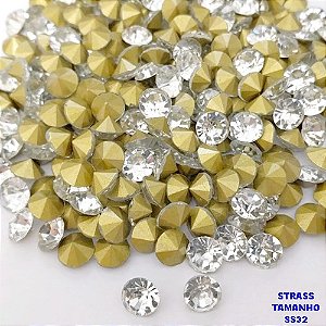 ACESSÓRIO NO BRUTO PRONTO PARA O BANHO (POTE) - STRASS EM VIDRO (SS32) - PESO 0,02GR - (PEÇA VENDIDA POR UNIDADE) BRU28326