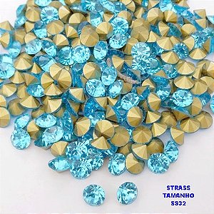 ACESSÓRIO NO BRUTO PRONTO PARA O BANHO (POTE) - STRASS EM VIDRO (SS32) - PESO 0,02GR - (PEÇA VENDIDA POR UNIDADE) BRU28329