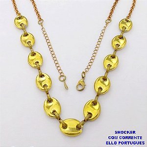 SHOCKER NO BRUTO PRONTO PARA O BANHO (CX104 )SHOCKER COM CORRENTE ELLO PORTUGUES E FECHO LAGOSTA / PESO 10.3GR - BRU28459