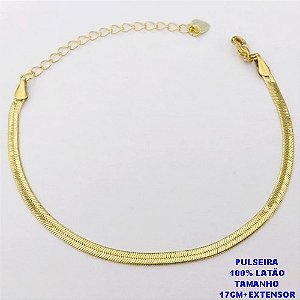 PULSEIRA NO BRUTO PRONTO PARA O BANHO(AV)(CX195 ) PULSEIRA DE FITA LARGURA 2,8MM-TAMANHO 2.6GR BRU28477