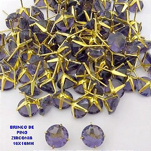 BRINCO NO BRUTO PRONTO PARA O BANHO(AV)(CX195 ) BRINCO DE PINO COM ZIRCONIA DE 10X10MM -PESO 1.6GR BRU28483
