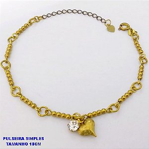 PULSEIRA NO BRUTO PRONTO PARA O BANHO(CX.127) .PULSEIRA SIMPLES E DELICADA 100% LATÃO - PESO TOTAL 3.9GR - BRU29035