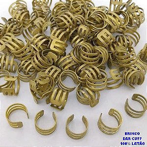 BRINCO BRUTO PARA BANHO 100% LATÃO (SUI9059) (CX.118) EAR CUFF ARGOLA TAMANHO 10MM - PESO 0,09GR - LARGURA 0,8MM (VENDIDO POR UNIDADE) - BRU29102