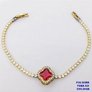 PULSEIRA NO BRUTO PRONTO PARA O BANHO(CX118)- PULSEIRA RIVIERA DE 18CM(CONECTOR CRAVEJADO 12MM - PESO TOTAL 5.3GR - BRU29191
