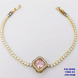 PULSEIRA NO BRUTO PRONTO PARA O BANHO(CX118)- PULSEIRA RIVIERA DE 18CM(CONECTOR CRAVEJADO 12MM - PESO TOTAL 5.3GR - BRU29194