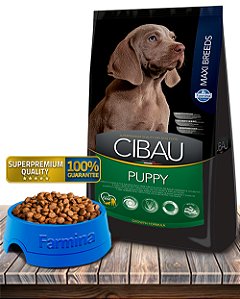 Ração Seca Farmina Cibau Puppy Maxi Breeds para Cães Filhotes de Raças Grandes - 25Kg