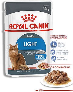 Ração Royal Canin Sachê Wet Light Weight Care para Gatos Adultos com Tendência a Ganho de Peso - 85 Gr